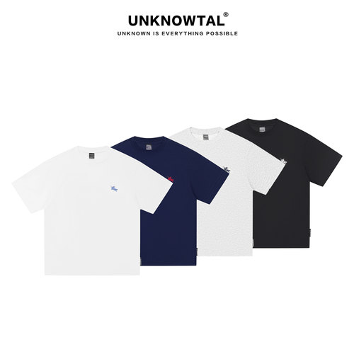 Unknowtal刺绣LOGO宽松短袖T恤