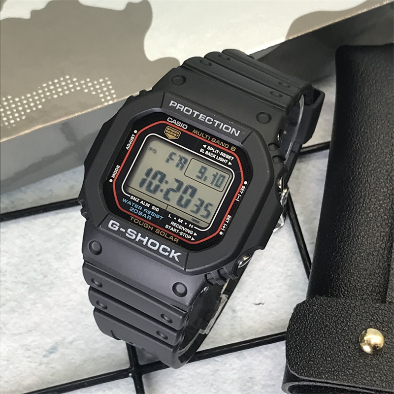 卡西欧电波方块GWB5600 GSHOCK40周年限定光能蓝牙手表GW-