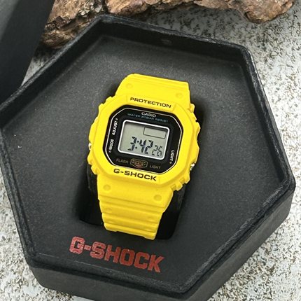 卡西欧50周年限定款 GSHOCK戒指手表NANO小方块 手表男女DWN-5600