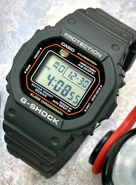 卡西欧柴犬限定 GSHOCK李宁CHUMS联名小方块手表男 DW-5600SHB