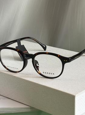 【2025新款】施洛华眼镜素颜圆框近视眼镜减龄百搭可配度数 SF805