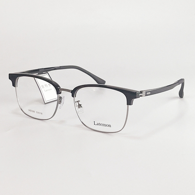 浪特梦时尚防蓝光眼镜框潮近视配高度数眉毛框半框商务镜架82328