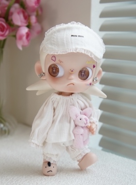 zsiga娃衣嘎子姐娃衣molly娃衣白色睡衣眼罩套装可动人偶八分娃衣