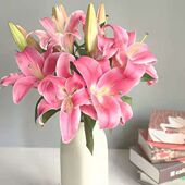 大头百合花基地直发白色香水百合鲜花花束新鲜水养家庭办公室插花