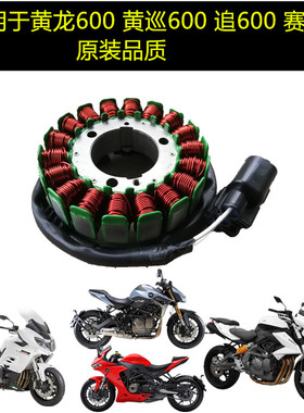适用黄巡600黄龙BN/TNT600追/赛600发动机配件磁电机线圈定子组件
