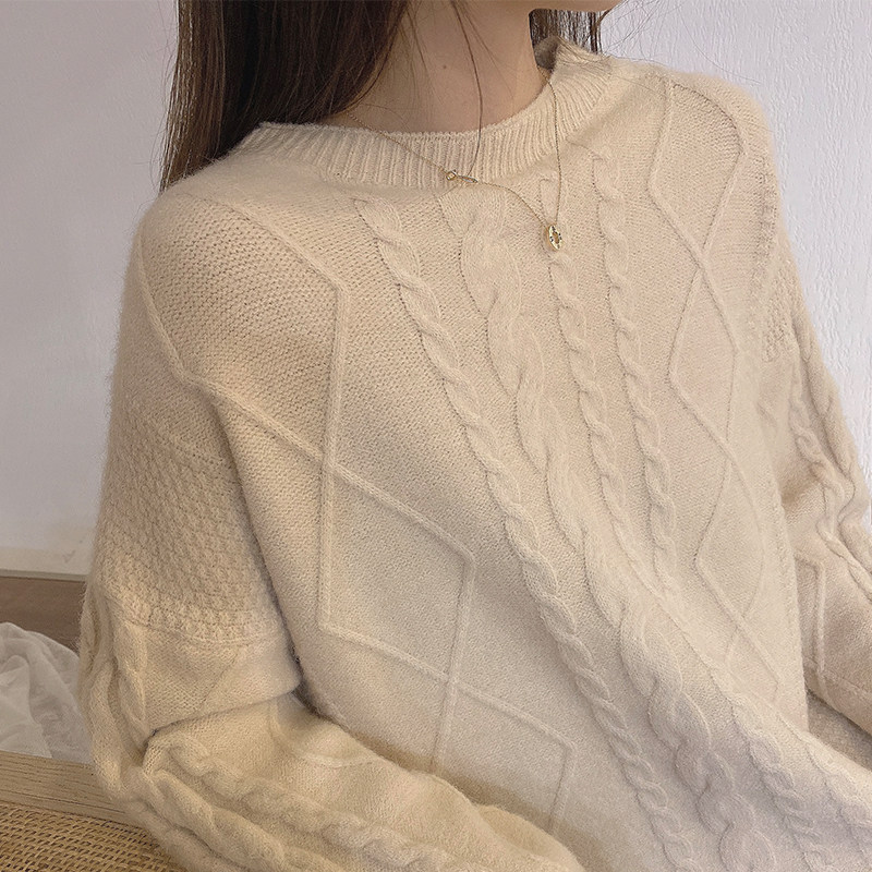 MROVMAAE/ Mo Mai 2021 Spring and summer new pattern Twist sweater fashion Easy Lazy knitting Socketin the Women's clothing/Boutique , Sweaters  category - from Buy2taobao.com to provide professional Taobao agent buy service
