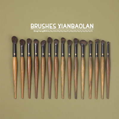 仙宝兰沧州长杆眼影刷绿檀木