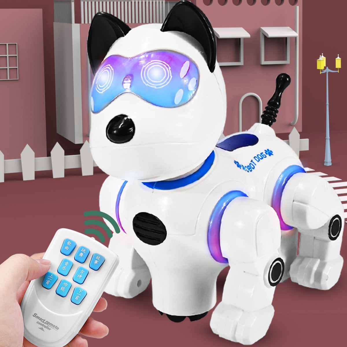 电动遥控机器狗儿童电子新款小狗狗会走路男孩2022宝宝特技-封面