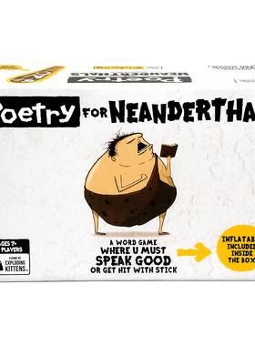 英文版Poetry for Neanderthals棒槌猫尼安德特人的诗歌游戏卡牌