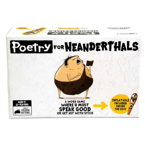 英文版Poetry for Neanderthals棒槌猫尼安德特人的诗歌游戏卡牌