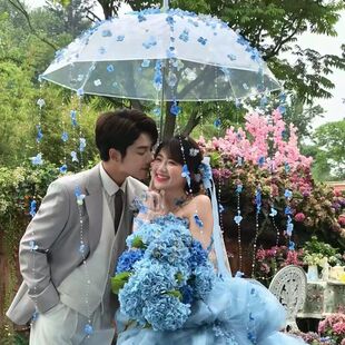 外景旅拍影楼摄影写真旅拍汉服粘花雨伞新娘粘花弓箭拍照道具其他