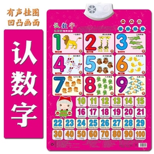 儿童有声挂图早教发声挂图宝宝看图识字拼音识字启蒙早教墙贴全套