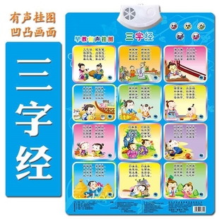 婴幼儿童早教发声挂图发音认知卡拼音有声挂图宝宝看图识字认字母