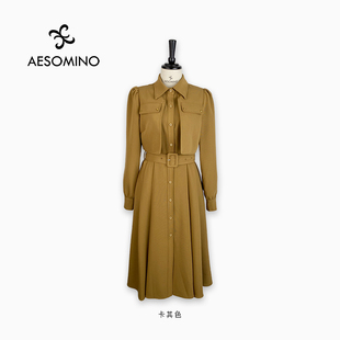Aesomino/衣莎美诺春秋连衣裙Y364CB803