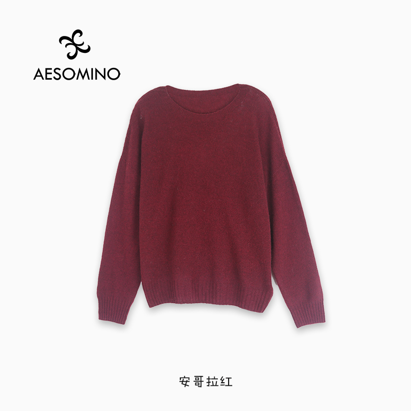 【新品】 Aesomino/衣莎美诺春秋圆领长袖针织衫Y663C9911