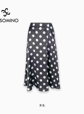 Aesomino/衣莎美诺夏半裙半身裙经典波点半身裙气质休闲Y095B3902