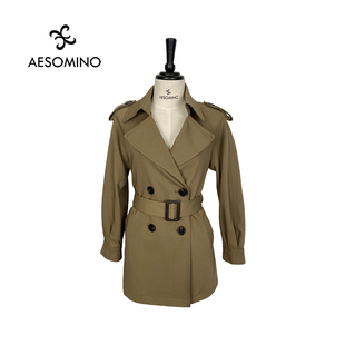 百搭休闲外套Y2962A431 风衣春秋女外套中长款 超值