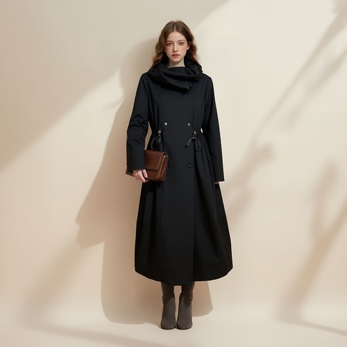 衣莎美诺风衣鹅绒服极简风外套女