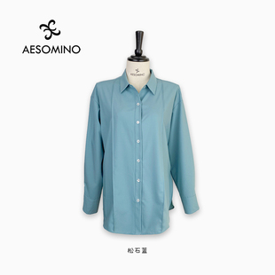 百搭Y530C1501 女简约休闲上衣衬衣时尚 衣莎美诺春秋长袖 衬衫