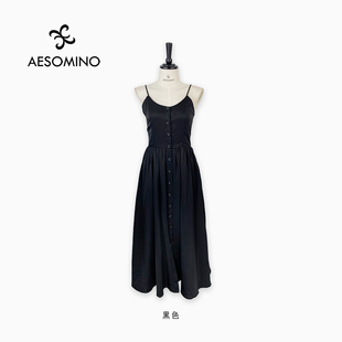 Aesomino 衣莎美诺连衣裙黑色Y633C0166