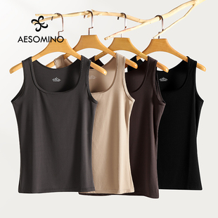 坎肩BTYD 26春夏宽肩背心女吊带宽松显瘦打底内搭薄上衣无袖 新