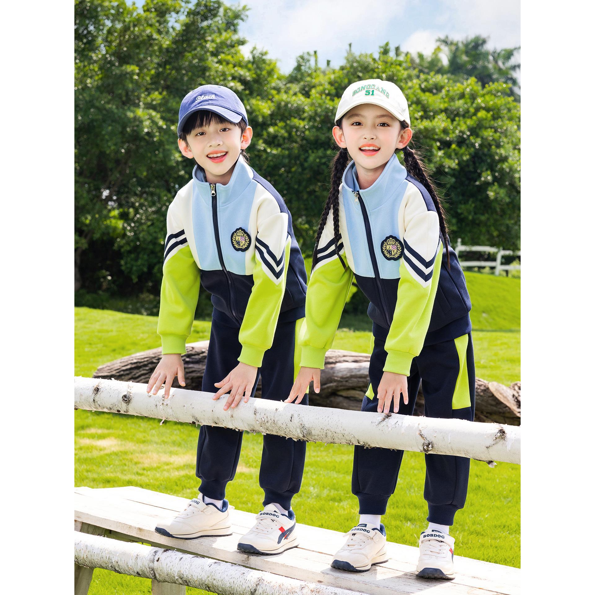 校服小学生春秋装三件套2025新款幼儿园服儿童夏季学院风运动班服