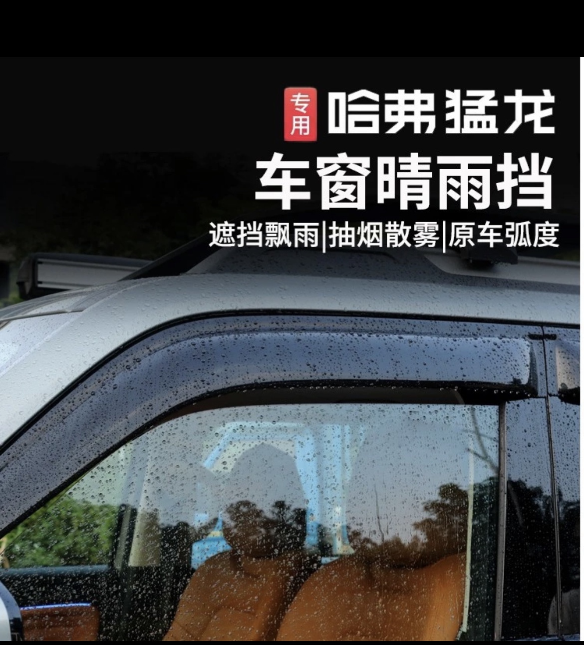 哈佛猛龍晴雨擋5D無損安裝