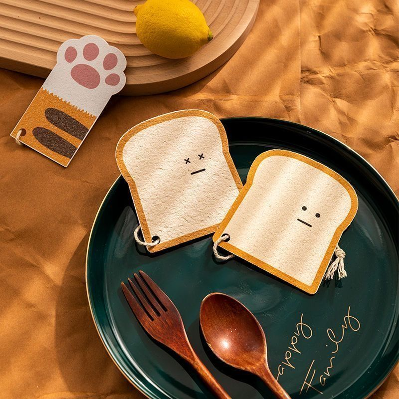 洗碗布全棉加厚天然木浆棉压缩海绵擦厨房刷碗神器吸水百洁布家用