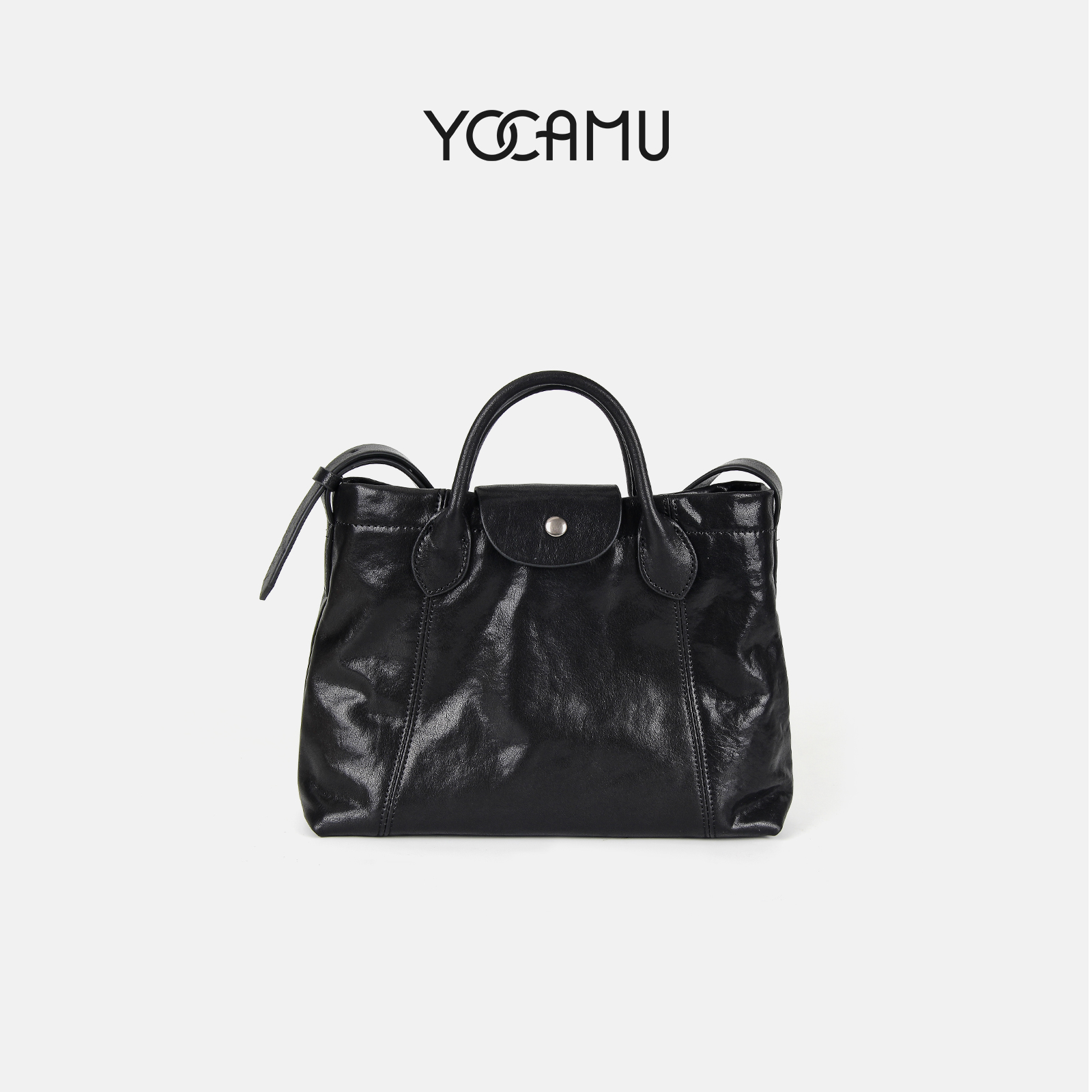 植鞣牛皮大容量高级感托特包皮包