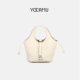YOCAMU真皮菜篮子头层牛皮手提包通勤单肩斜挎包女手拎包气质女包