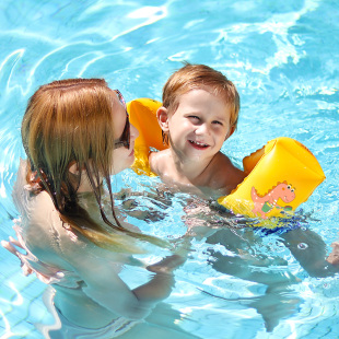 Swimbobo儿童臂圈游泳手臂圈浮力水袖 备 小孩初学者漂浮儿童游泳装