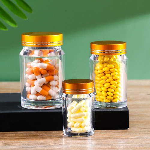 药瓶胶囊定制塑料密封罐透明盒子