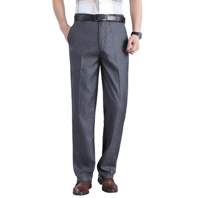 休闲西裤大码直筒裤休闲夏季薄款