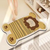 卡通可爱异形浴室硅藻泥地垫家用吸水吸油防滑脚垫耐脏耐用地毯