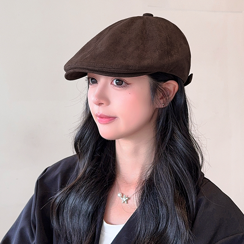 新款秋冬前进帽子女士美式复古
