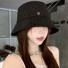 日系渔夫帽女2025新款高级感素颜显脸小盆帽夏季遮阳防晒太阳帽子
