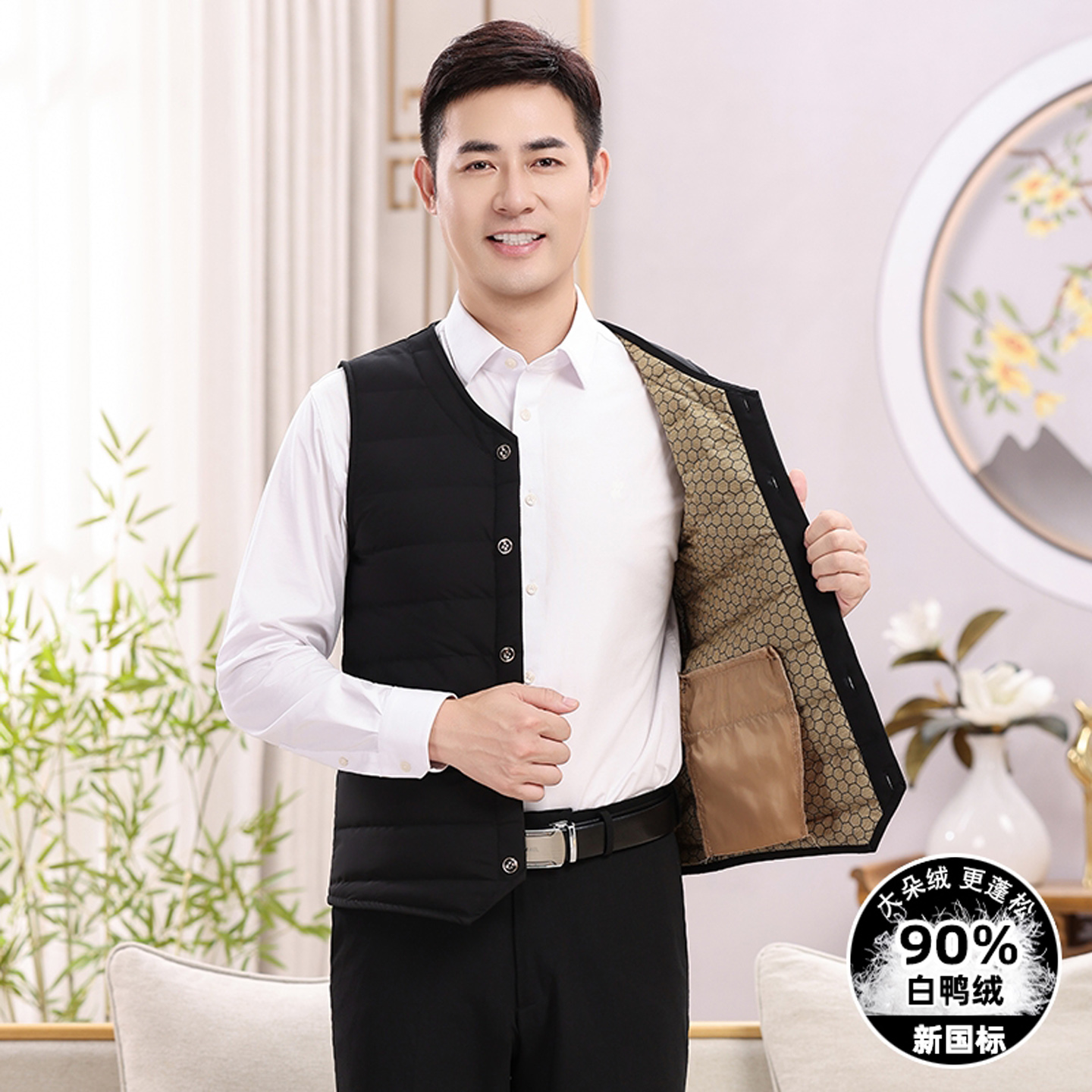 羽绒马甲秋冬加厚保暖背心轻薄