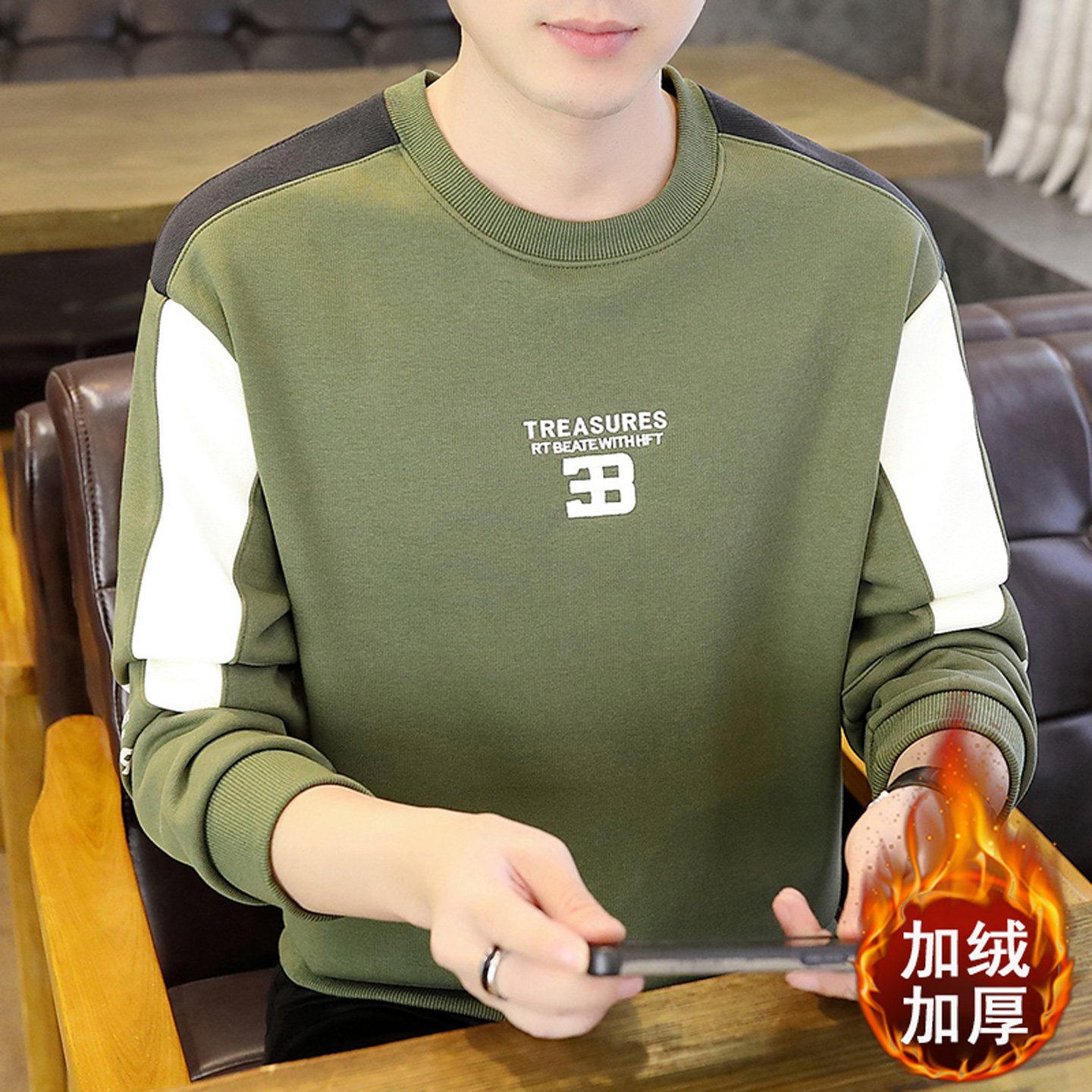 2025新款冬季保暖内衣圆领单件