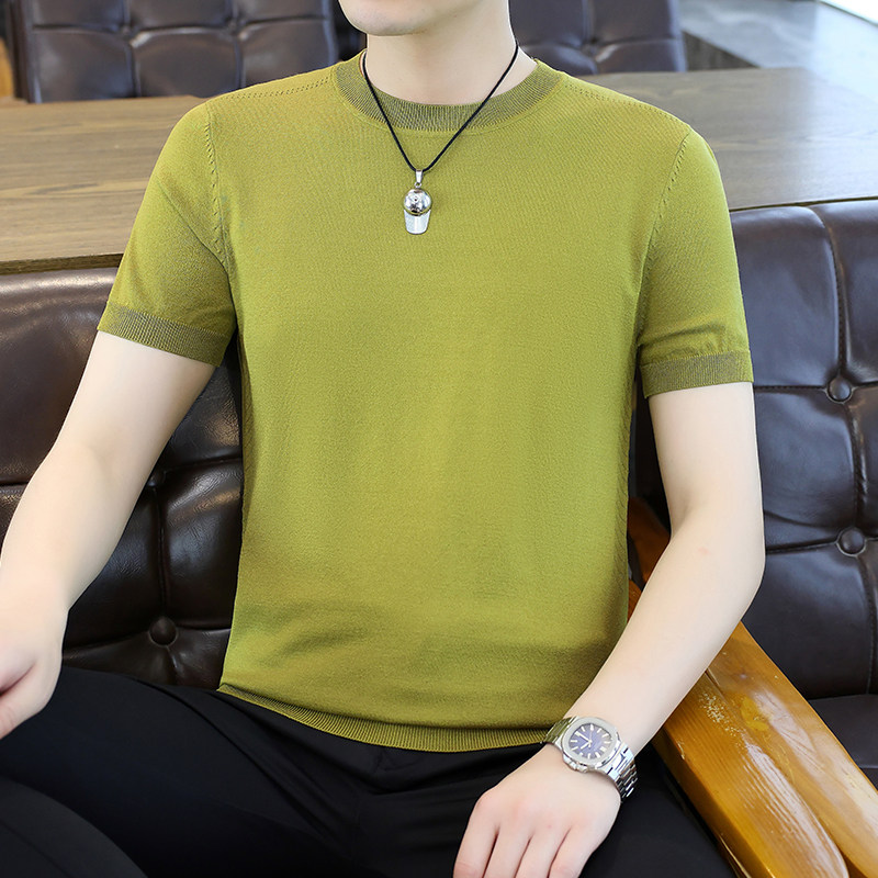 夏季圆领打底衫短袖纯色T恤