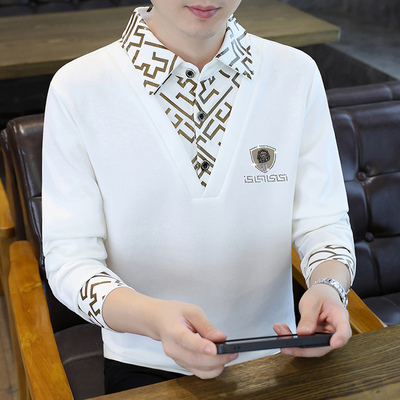 男士秋衣上衣2025新款潮流长袖