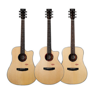 【山山吉他】楚门280TF寸民谣单板吉他初学者电箱