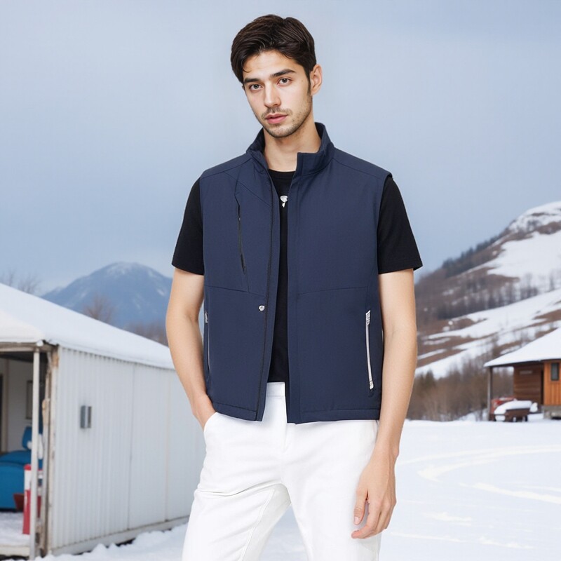 冬季加厚棉马甲定制LOGO志愿者工作服背心团体广告冲锋衣工装上衣