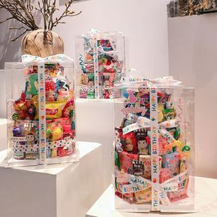 儿童生日道具仪式 塔 感零食蛋糕diy材料插件模型泡沫零食礼盒包装