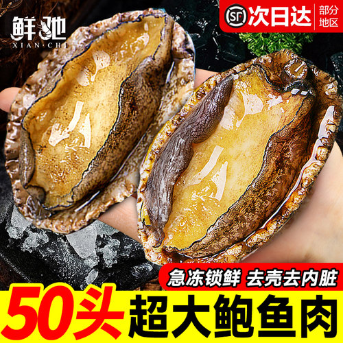 秒杀！超大鲍鱼肉去壳鲜活冷冻