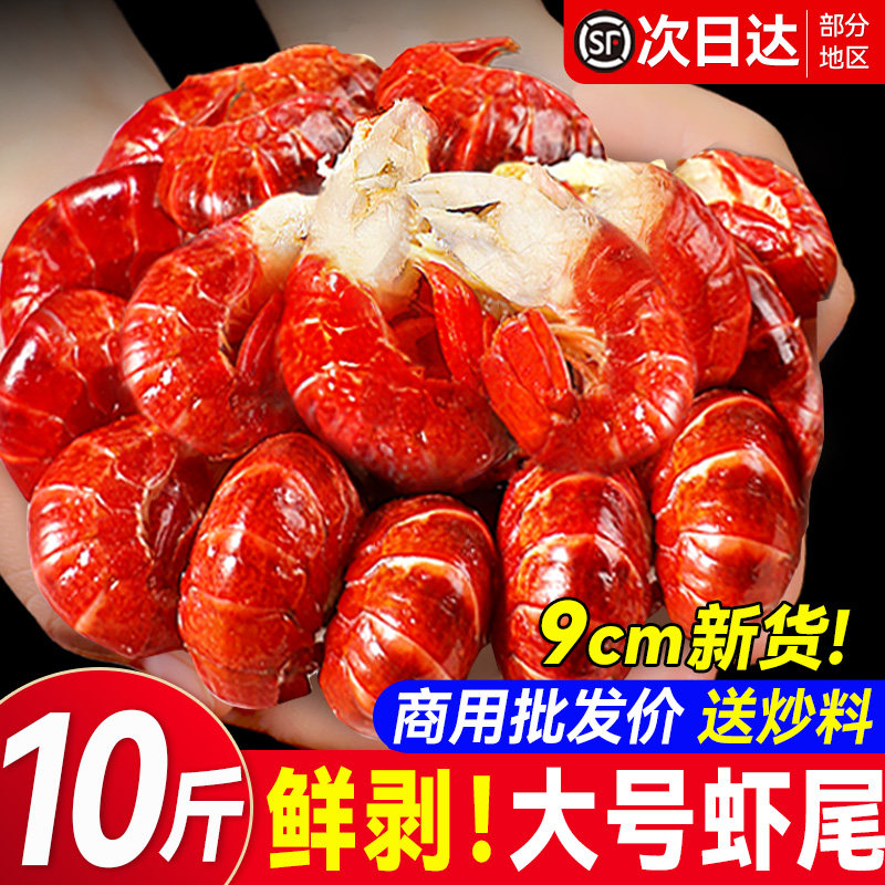 大号龙虾尾冷冻鲜活小龙虾冰衣龙虾尾特级虾球鲜冻批发生鲜箱无A3 - 实物图