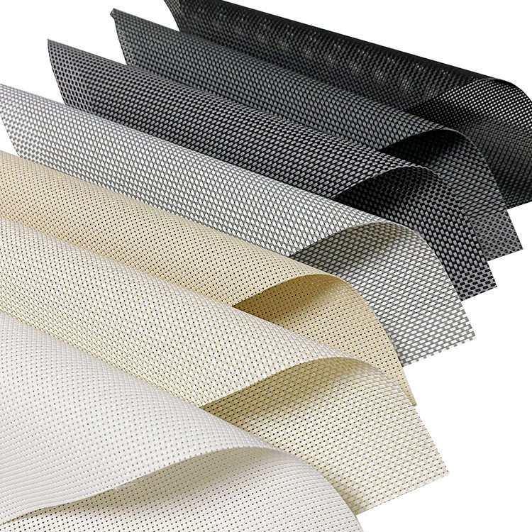 厂家阳光面料成品 遮光卷帘防紫外线 透景阻燃窗帘