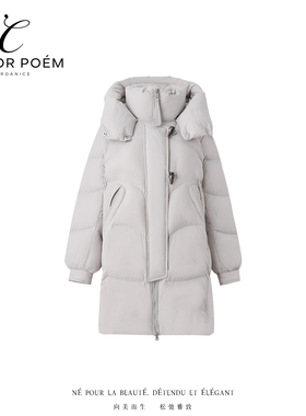 【收官之战】冬季连帽长袖纯色鹅羽绒服百搭女款情侣CPMEF5DYA109