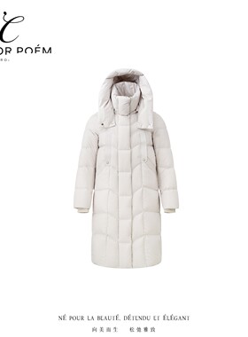 【玉米专享】COLOR POEM 绗缝保暖厚绒羽绒服冬季限定CPM25810