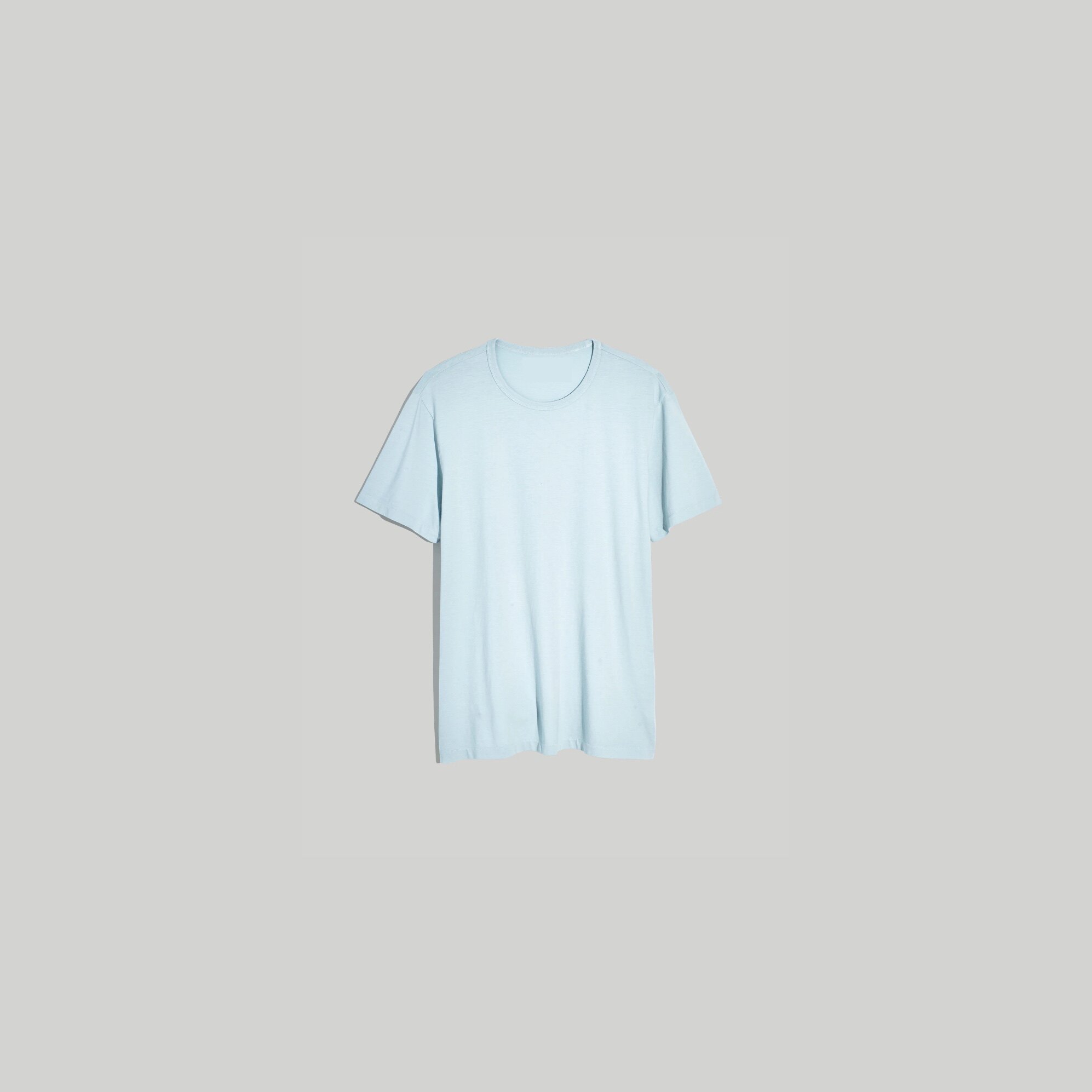 美系M成衣染色圆领休闲T恤