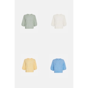 丹麦极简MC Petrinelle Hope休闲圆领套头2/4袖针织衫 多色